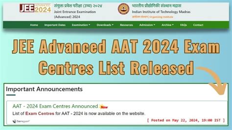 aat exam results 2024|JEE Advanced Result 2024, AAT Result, Merit List .